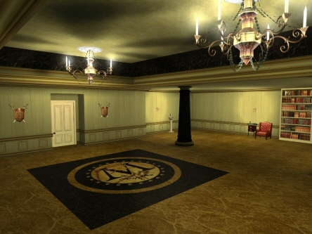 Merovingian White Hallway Space